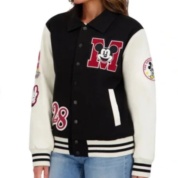 NEW Disney Friends Mickey Varsity Jacket Unisex - Picture 5 of 11